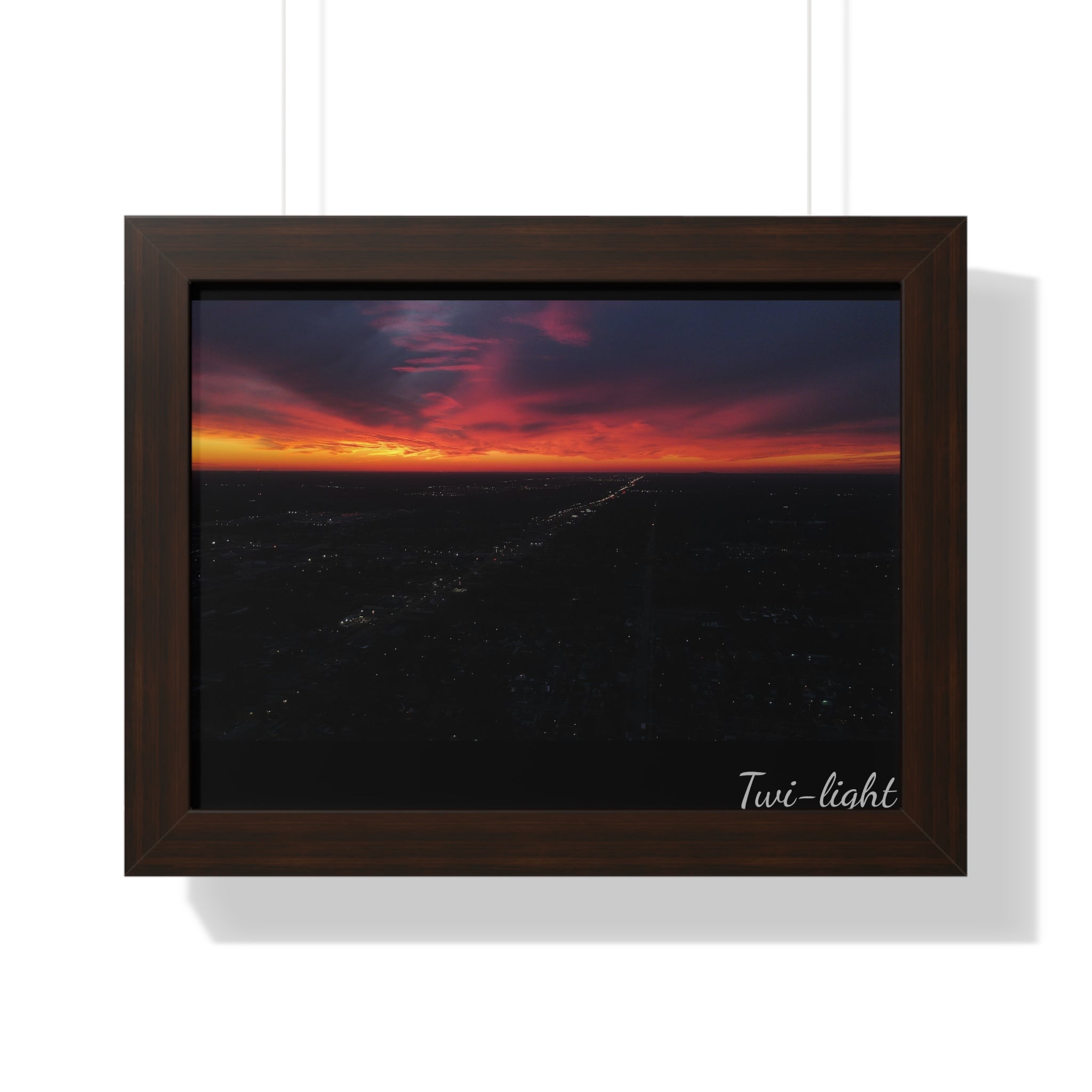 Detroit Sunset with Frame