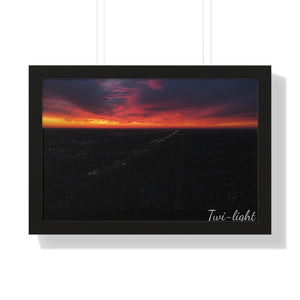 Detroit Sunset with Frame
