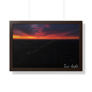 Detroit Sunset with Frame