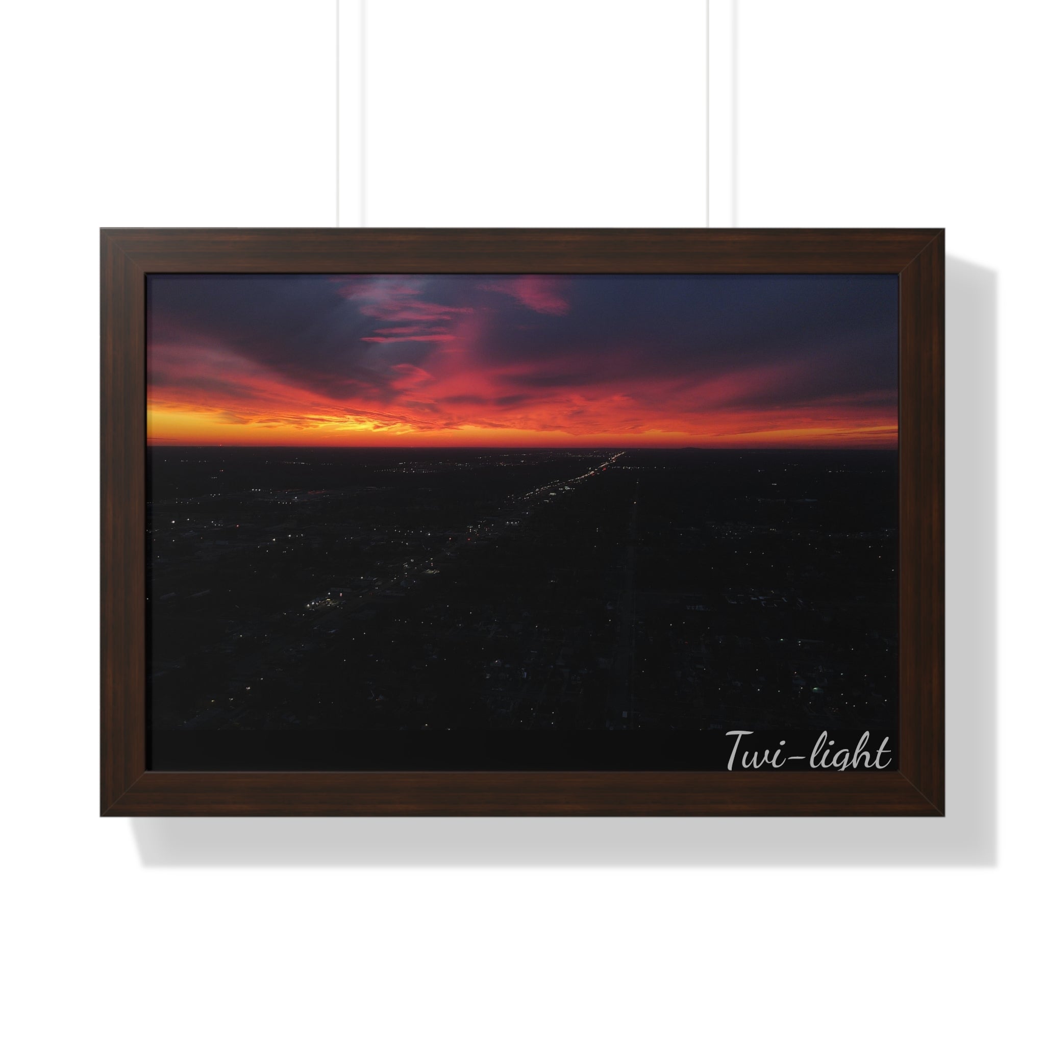 Detroit Sunset with Frame